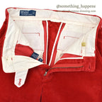 POLO by RALPH LAUREN RED CORDUROY SLACKS... W32 L28