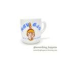 OLD NAVAJO FACE ADVERTISING MILK GLASS MUG... MINT