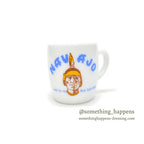OLD NAVAJO FACE ADVERTISING MILK GLASS MUG... MINT