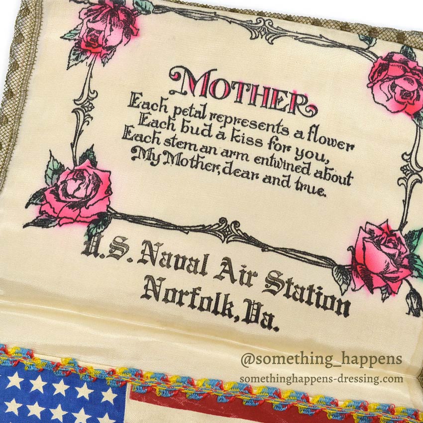 1940's USNAVAL AIR STATION WW2 MOTHER MEMORIAL POUCH...