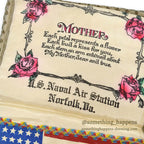1940's USNAVAL AIR STATION WW2 MOTHER MEMORIAL POUCH...