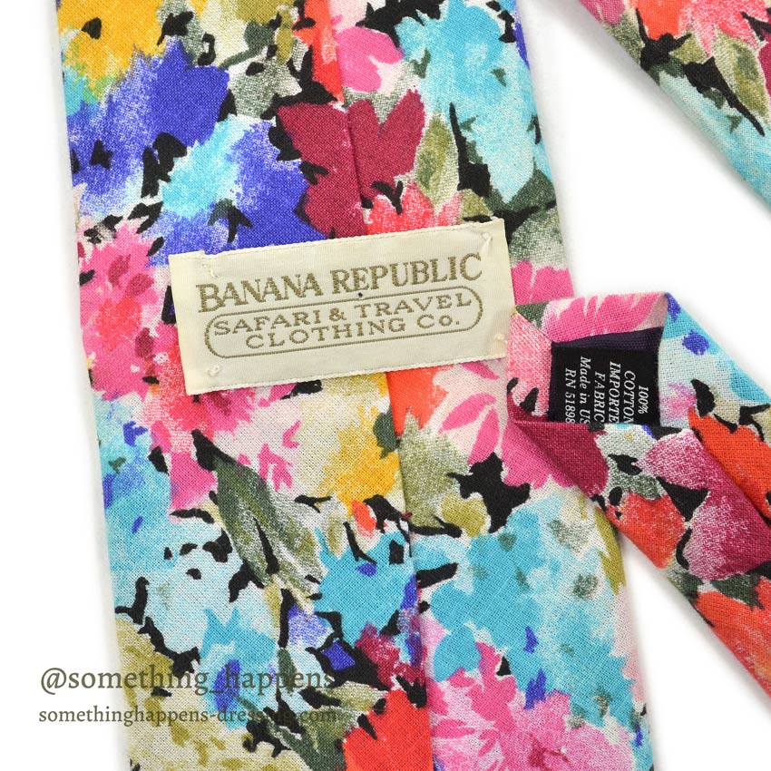 80's BANANA REPUBLIC SAFARI & TRAVEL CLOTHING Co. TIE USA製 ...