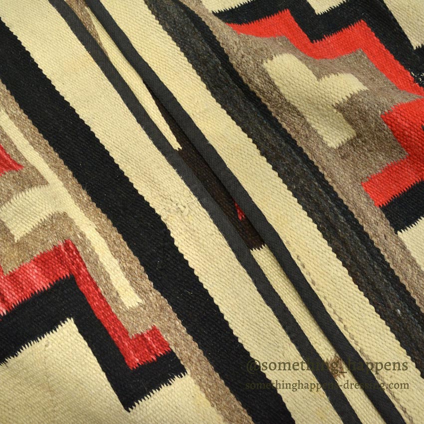 c.1930's NAVAJO RUG CROSS PATTERN... 170cm×133cm