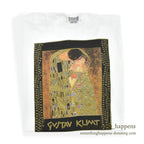 1990s DEADSTOCK WILDWOOD PRODUCTIONS Gustav Klimt The Kiss T-SHIRT ... L