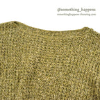 1990's〜 OLD GOLD COTTON KNIT BOAT NECK ...