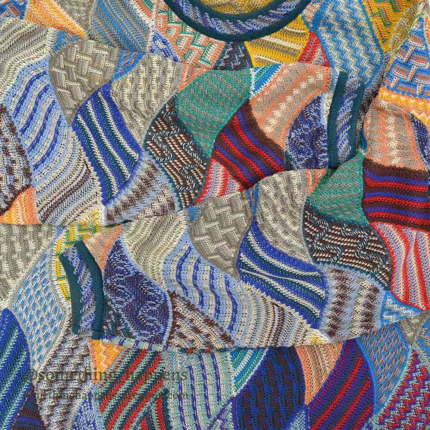 1990's~ TUNDRA CANADA CRAZY COTTON KNIT SWEATER... L
