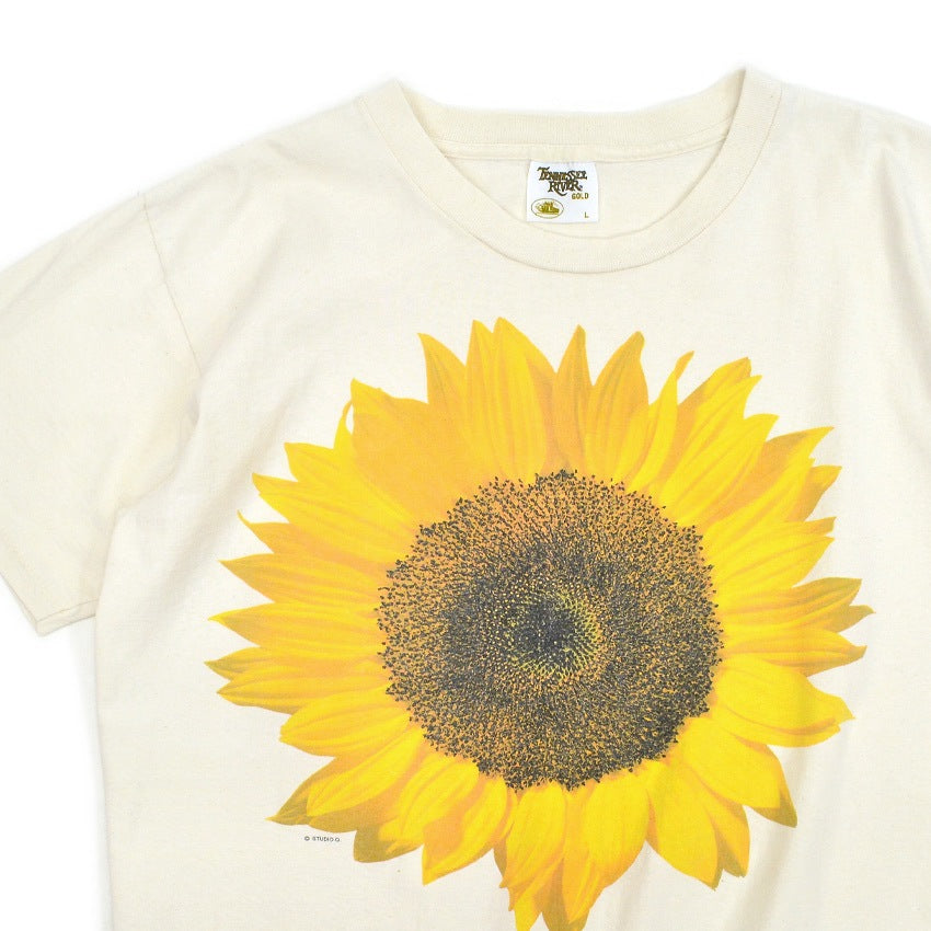 1990's TENNESSEE RIVER GOLD ひまわり T-SHIRT ... L