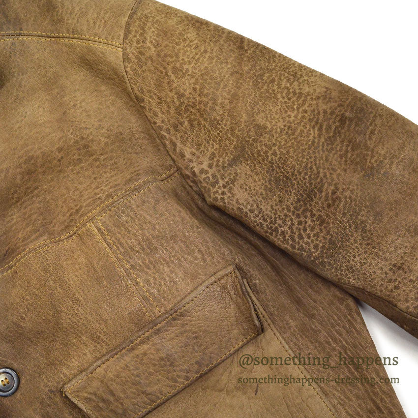〜1970's BROWN LEATHER JACKET ...