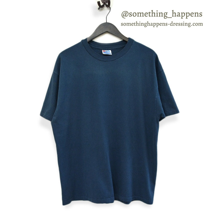 1990's HANES BEEFY-T PLAIN T-SHIRT FADED ... XL