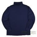 1990's EDDIE BAUER COTTON TURTLE NECK L/S SHIRT NAVY ... L
