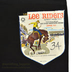 1970's~ DEADSTOCK Lee RIDERS 200 BLACK COTTON TWILL PANTS... W34/L34