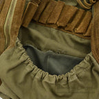 ~1970's SAFARI HUNTING CANVAS & LEATHER VEST MADE IN SPAIN...