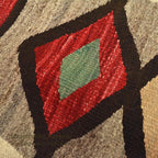c.1940's NAVAJO RUG DIAMONDS & ZIGZAG PATTERN... 174cm/93cm