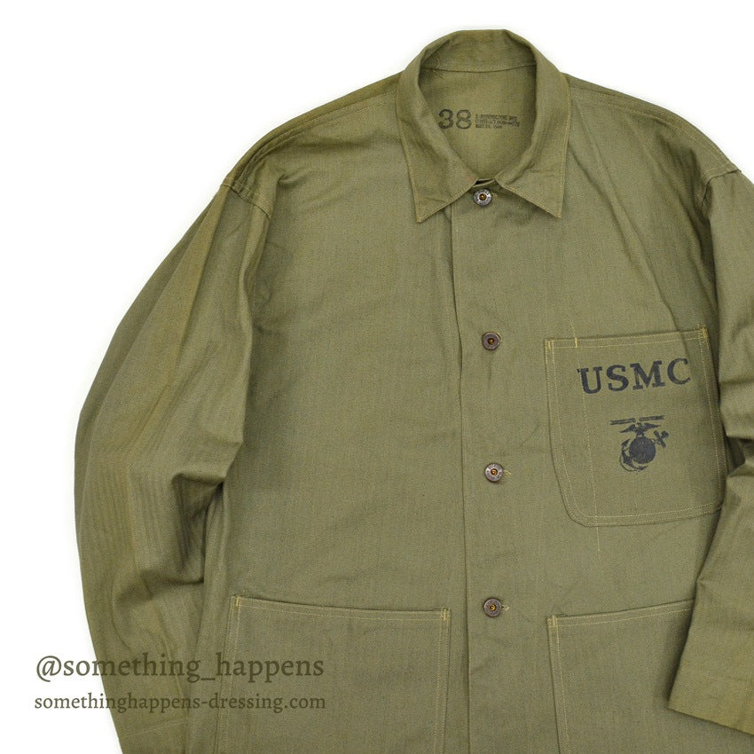 1940's DEADSTOCK U.S.M.C. P-41 HBT UTILITY COAT ... 38