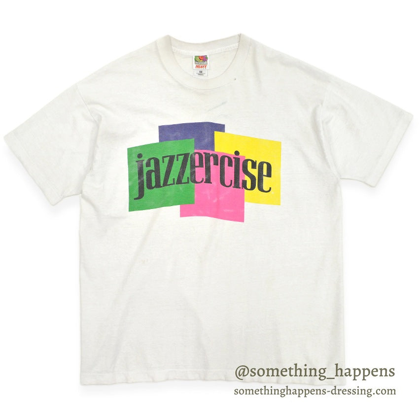 1990's FRUIT OF THE LOOM JAZZERCISE T-SHIRT ... XL