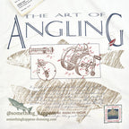 1990's DEADSTOCK CS THE ART OF ANGLING PRINT T-SHIRT ... L