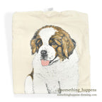 1990's FRUIT OF THE LOOM DOG JUMBO PRINT T-SHIRT ... XL
