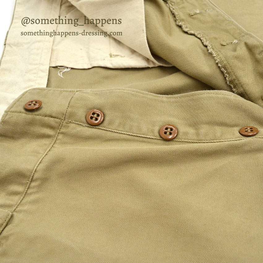1950's USARMY TROUSERS MEN'S, COTTON UNIFORM TWILL... W31/L30