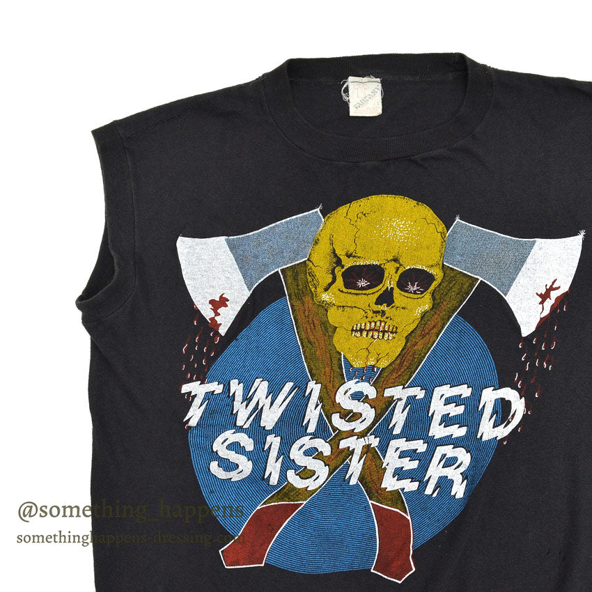 〜1980's FANTASY TWISTED SISTER パキ綿 SLEEVELESS SHIRT ... L