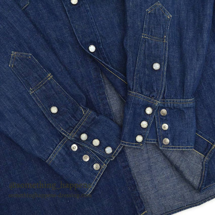 1950's Lee DENIM WESTERN SHIRT... 16 MEDIUM