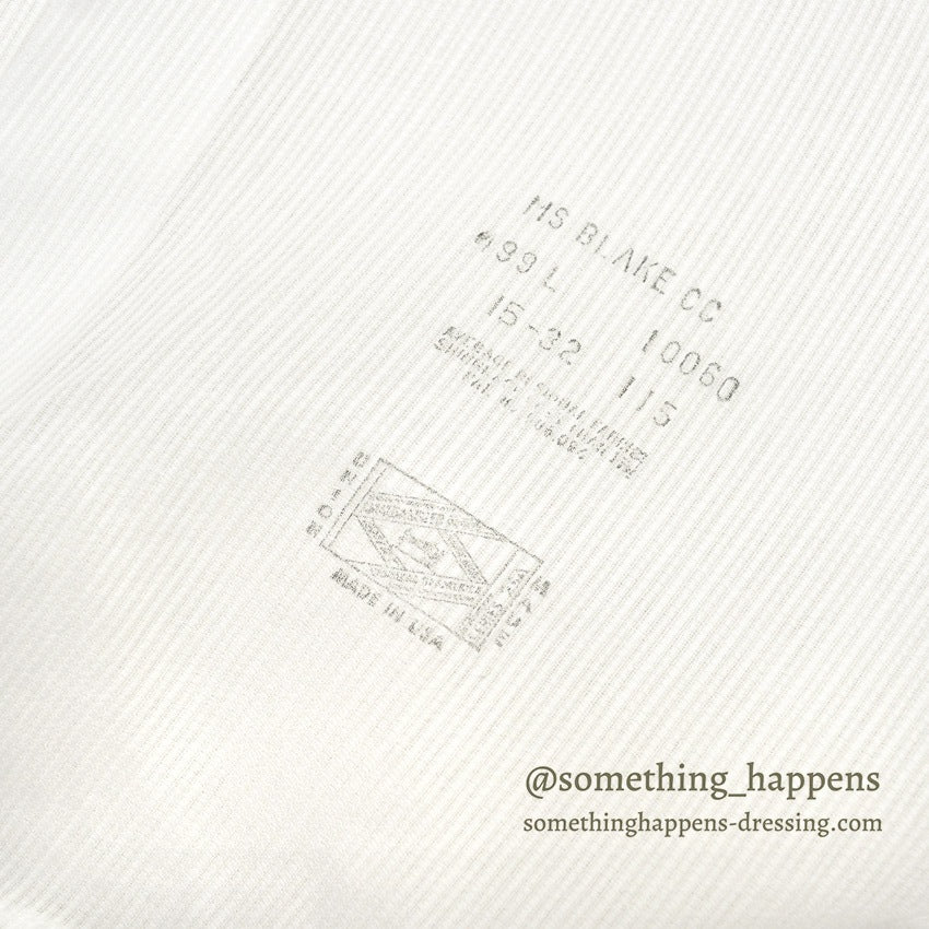 1960's MANHATTAN WHITE COTTON L/S SHIRT ... 15