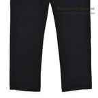 1970s UNKNOWN Piqué Black Tapered Pants... W31/L29