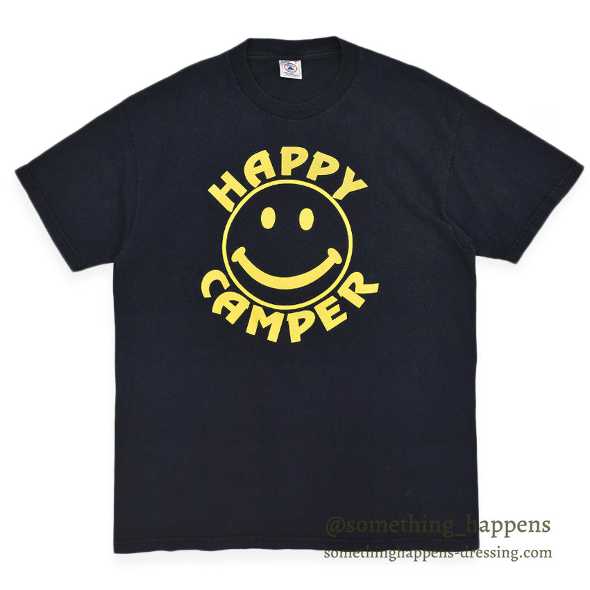 1990's〜 DELTA HAPPY CAMPER SMILE PRINT T-SHIRT ... L