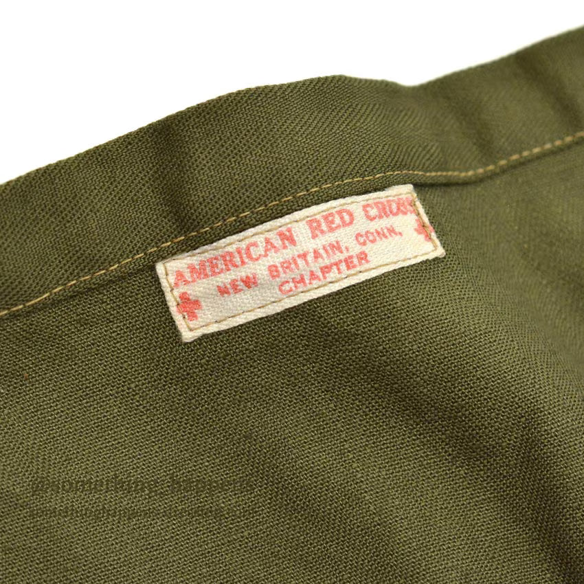 1940's AMERICAN RED CROSS WW2 HBT APRON DITTY BAG...