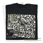 1990's FRUIT OF THE LOOM KEITH HARING ANNIE LEIBOVITZ FOTOFOLIO T-SHIRT ... L