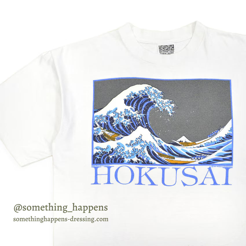 1980s WILDWOOD PRODUCTIONS Hokusai The Great Wave off Kanagawa T-SHIRT ... XL