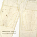 1950s Lee off-white double knee and apron overalls... W39/L28