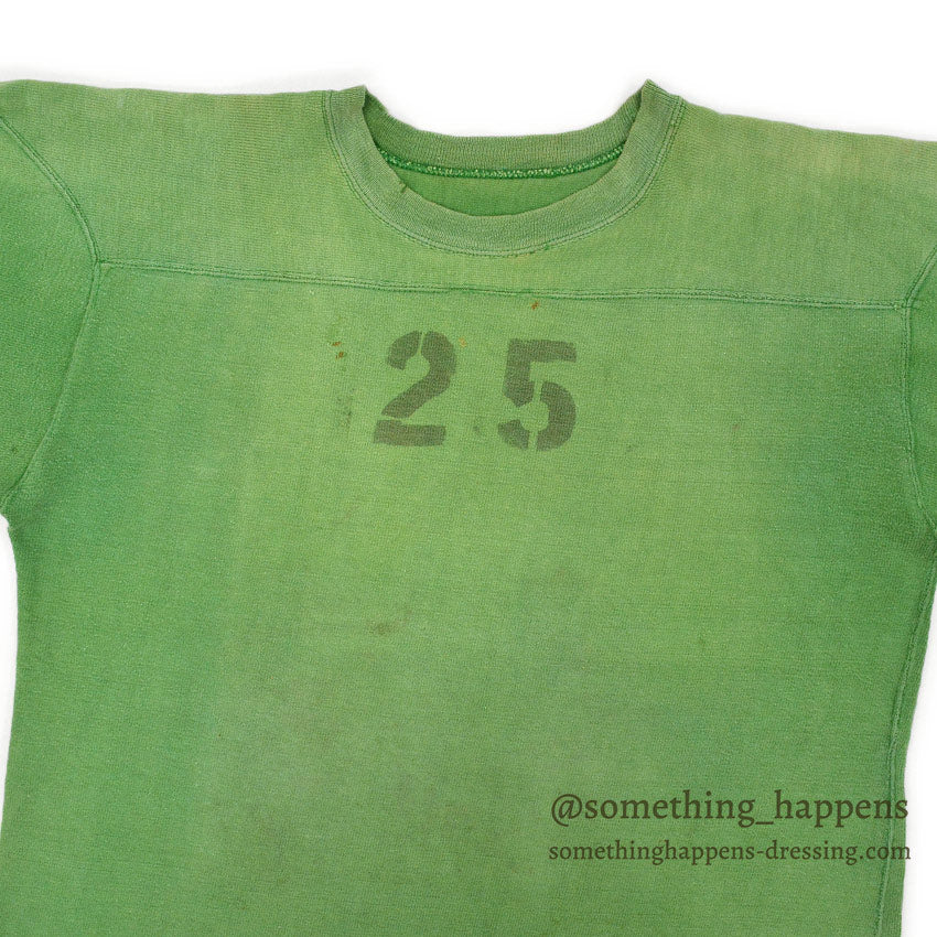 1960's CHAMPION FOOTBALL SHIRT GREEN STENCIL... 46