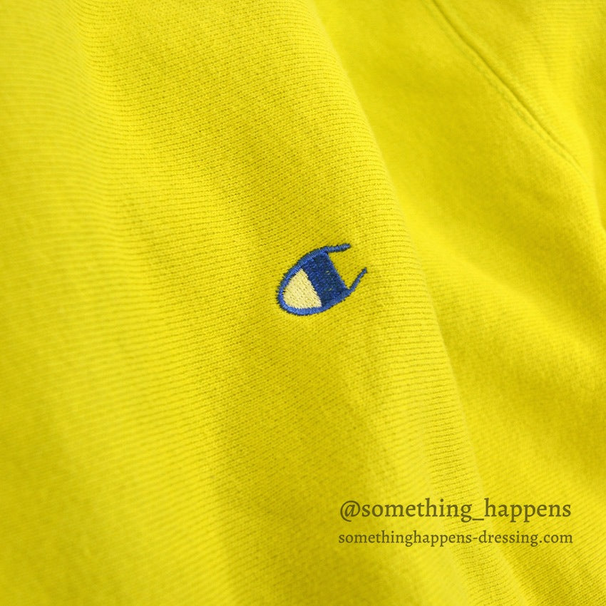 1990's CHAMPION REVERSE WEAVE SWEAT SHIRT ACID GREEN... LARGE