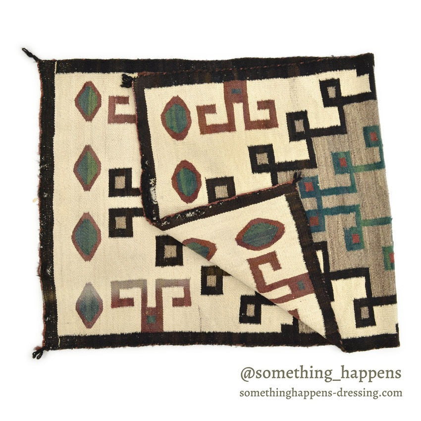 c.1940's NAVAJO RUG DIAMONDS PATTERN... 136cm/69cm