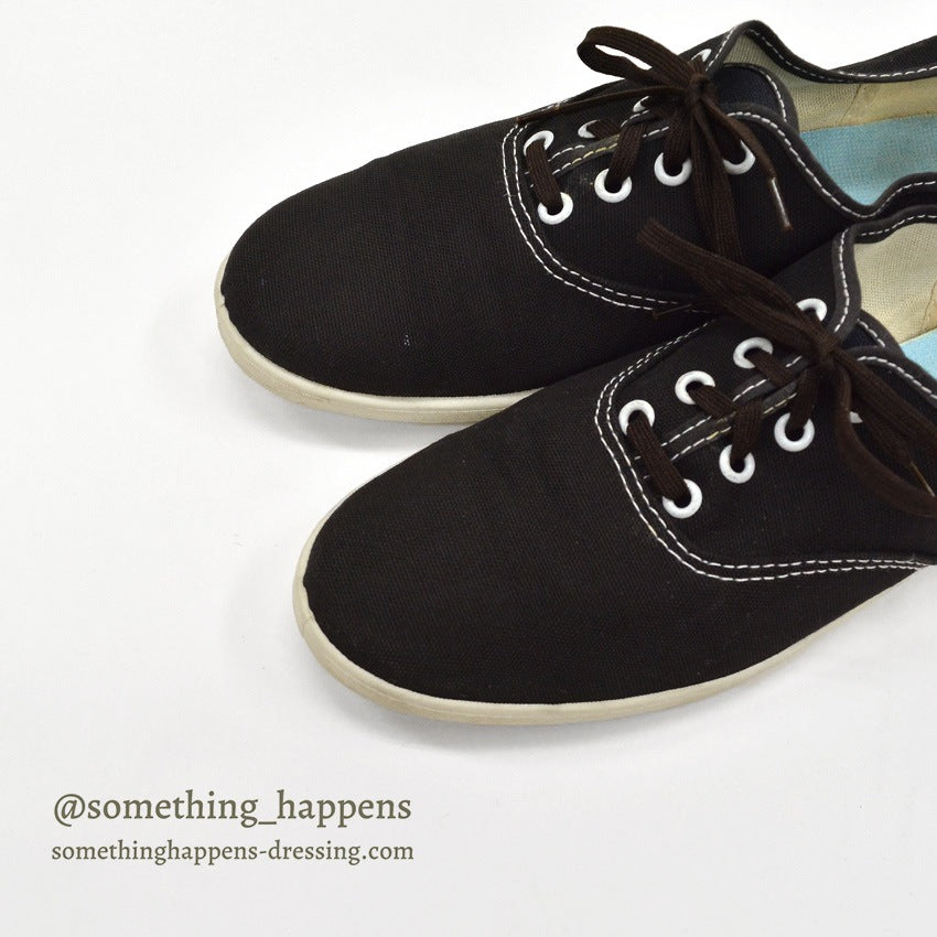 〜1980's OLD BLACK COTTON SNEAKER 1 ...