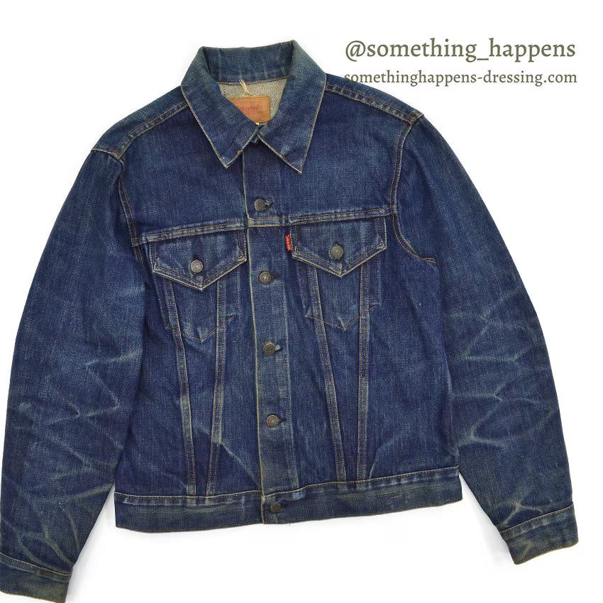 1970's Levi's 70505 small-e DENIM MOTORCYCLE JACKET... 40