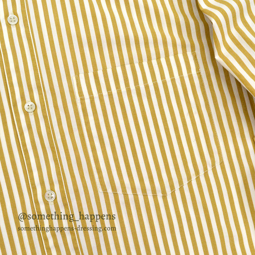 1980's BANANA REPUBLIC SAFARI & TRAVEL STRIPE SHIRT ... M