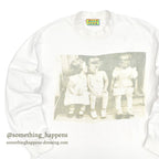 1990's HALF TUNE PHOTOGRAPH PRINT L/S T-SHIRT...