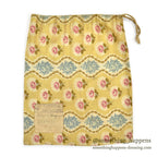 1910's~ WW1 ERA AMERICAN RED CROSS FLORAL FABRIC DITTY BAG...
