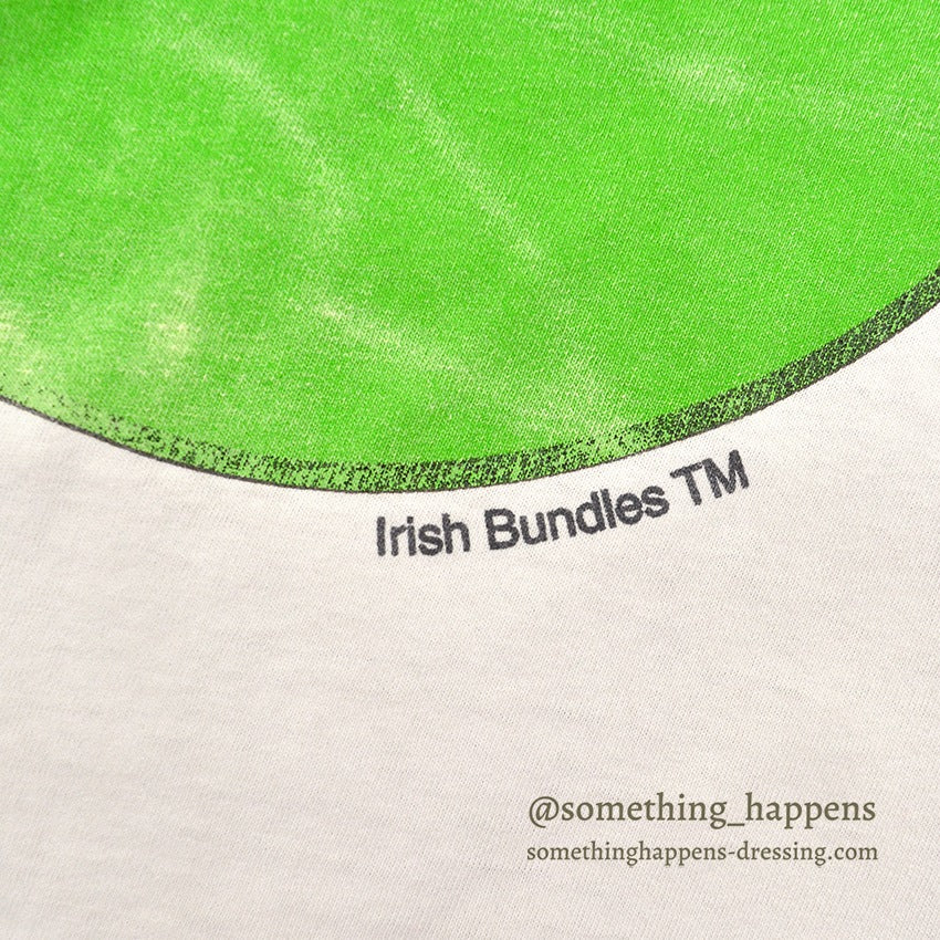 1990's HANES HAVE AN IRISH DAY! SMILEY FACE T-SHIRT ... XL