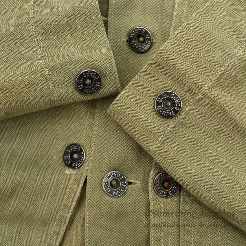 1940's U.S.M.C. P-44 HBT JACKET BLEACH CAMO NAMED ...