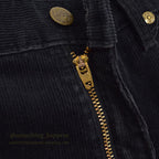 1980's Lee 200 CORDUROY PANTS BLACK MINT... W32/L30