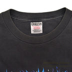 1990's ONEITA MOTORCYCLE ART FIRE PATTERN L/S T-SHIRT ... LARGE