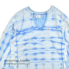1980's CHAMPION LIGHT BLUE TIE DYE REVERSE WEAVE SWEAT SHIRT...L