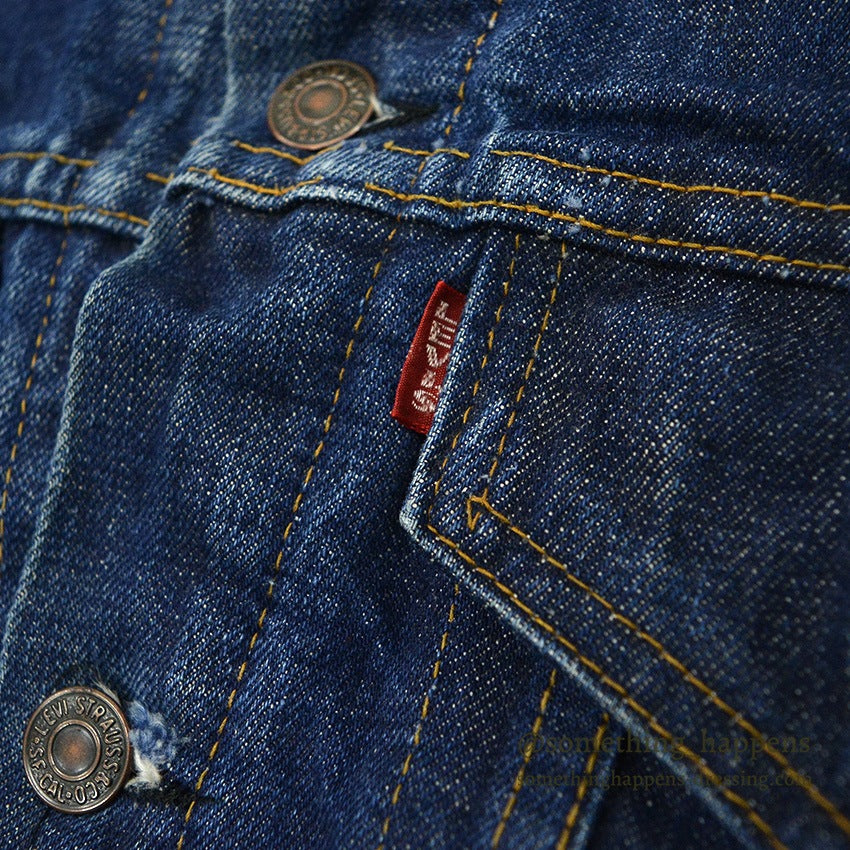 1960's LEVI'S 70505-0317 BIG-E DENIM JACKET BLANKET ... Fits like 38