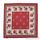 1980's DEADSTOCK BANANA REPUBLIC SAFARI & TRAVEL BANDANA RED...