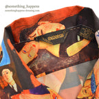 1970's MOJORCA Amedeo Modigliani ART PRINT S/S SHIRT ... L