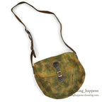 1940's~ WW2 ERA HAND PAINTED CAMO CANVAS BAG...