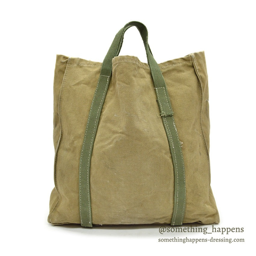 1950's~ MILITARY CANVAS TOTE BAG...