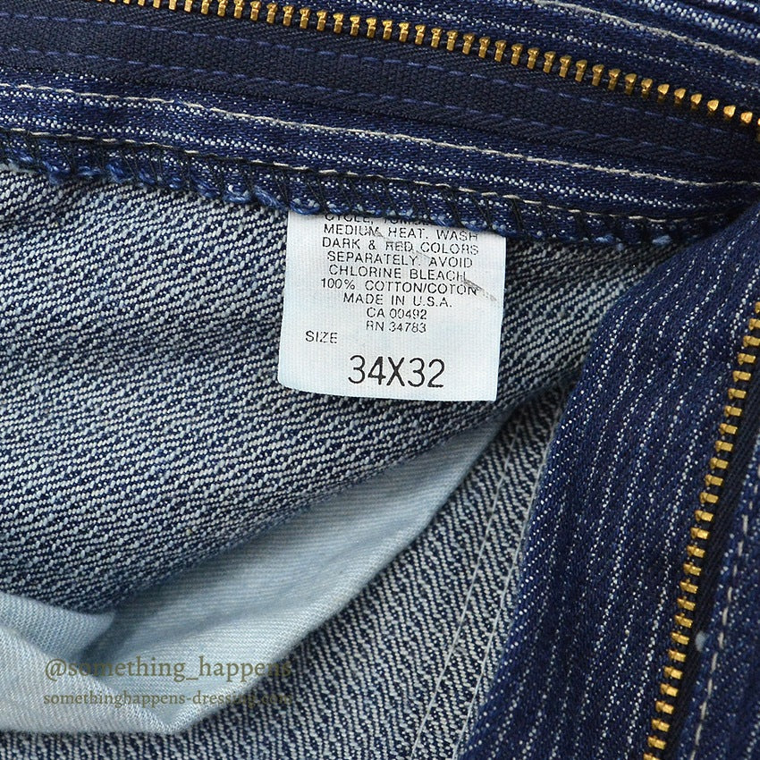 1980's Lee 200 STRIPE DENIM PANTS...W34/L32